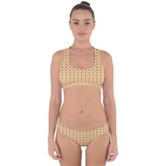 Classic Earthtone Argyle (2) Cross Back Hipster Bikini Set from ArtsNow.com