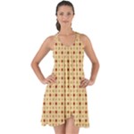 Classic Earthtone Argyle (2) Show Some Back Chiffon Dress