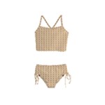 Classic Earthtone Argyle (2) Girls  Tankini Swimsuit