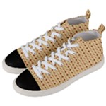 Classic Earthtone Argyle (2) Men s Mid-Top Canvas Sneakers