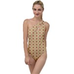 Classic Earthtone Argyle (2) To One Side Swimsuit