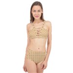 Classic Earthtone Argyle (2) Cage Up Bikini Set