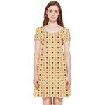 Classic Earthtone Argyle (2) Inside Out Cap Sleeve Dress