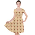 Classic Earthtone Argyle (2) Cap Sleeve Midi Dress