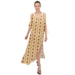 Classic Earthtone Argyle (2) Maxi Chiffon Cover Up Dress