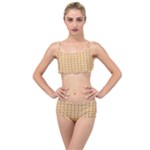 Classic Earthtone Argyle (2) Layered Top Bikini Set