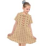 Classic Earthtone Argyle (2) Kids  Short Sleeve Shirt Dress