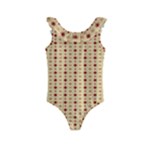 Classic Earthtone Argyle (2) Kids  Frill Swimsuit