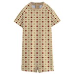 Classic Earthtone Argyle (2) Kids  Boyleg Half Suit Swimwear