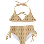 Classic Earthtone Argyle (2) Kids  Classic Bikini Set