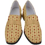 Classic Earthtone Argyle (2) Women s Chunky Heel Loafers