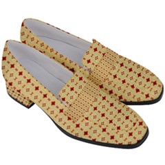 Women s Chunky Heel Loafers 