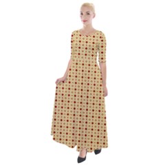 Half Sleeves Maxi Dress 
