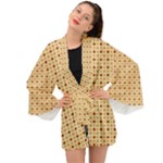 Classic Earthtone Argyle (2) Long Sleeve Kimono