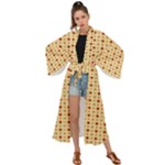 Classic Earthtone Argyle (2) Maxi Kimono