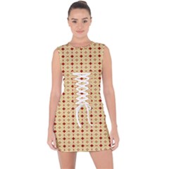 Lace Up Front Bodycon Dress 
