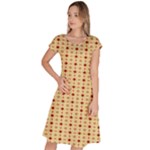 Classic Earthtone Argyle (2) Classic Short Sleeve Dress
