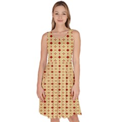 Knee Length Skater Dress With Pockets 