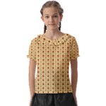 Classic Earthtone Argyle (2) Kids  Frill Chiffon Blouse