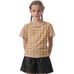 Classic Earthtone Argyle (2) Kids  Front Cut Tee