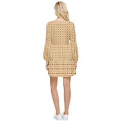 Tiered Long Sleeve Mini Dress 
