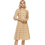 Classic Earthtone Argyle (2) Classy Knee Length Dress