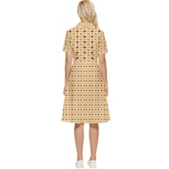 Button Top Knee Length Dress 