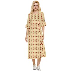 Double Cuff Midi Dress 
