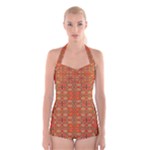Curviness (2) Boyleg Halter Swimsuit 
