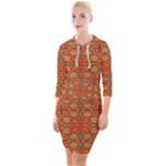 Curviness (2) Quarter Sleeve Hood Bodycon Dress