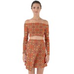 Curviness (2) Off Shoulder Top with Skirt Set