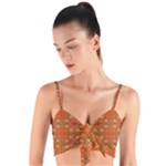 Curviness (2) Woven Tie Front Bralet