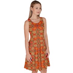 Knee Length Skater Dress With Pockets 