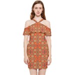 Curviness (2) Shoulder Frill Bodycon Summer Dress