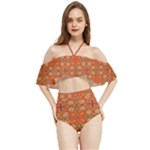Curviness (2) Halter Flowy Bikini Set 