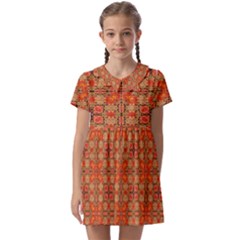 Kids  Asymmetric Collar Dress 