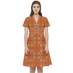 Short Sleeve Waist Detail Dress 