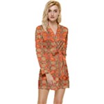 Curviness (2) Long Sleeve Satin Robe