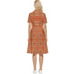 Button Top Knee Length Dress 
