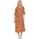 Curviness (2) Double Cuff Midi Dress