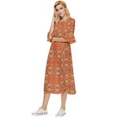 Double Cuff Midi Dress 