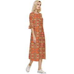 Double Cuff Midi Dress 