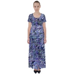 High Waist Short Sleeve Maxi Dress 