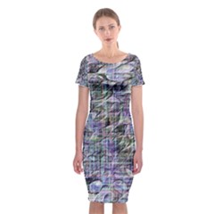 Classic Short Sleeve Midi Dress Front Classic Short Sleeve Midi Dress Front