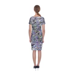 Classic Short Sleeve Midi Dress Back Classic Short Sleeve Midi Dress Back