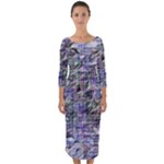 Fanciful (2) Quarter Sleeve Midi Bodycon Dress