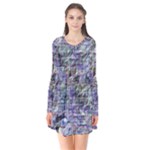 Fanciful (2) Long Sleeve V-neck Flare Dress