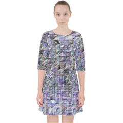 Quarter Sleeve Pocket Dress 