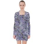 Fanciful (2) V-neck Bodycon Long Sleeve Dress