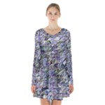 Fanciful (2) Long Sleeve Velvet V-neck Dress